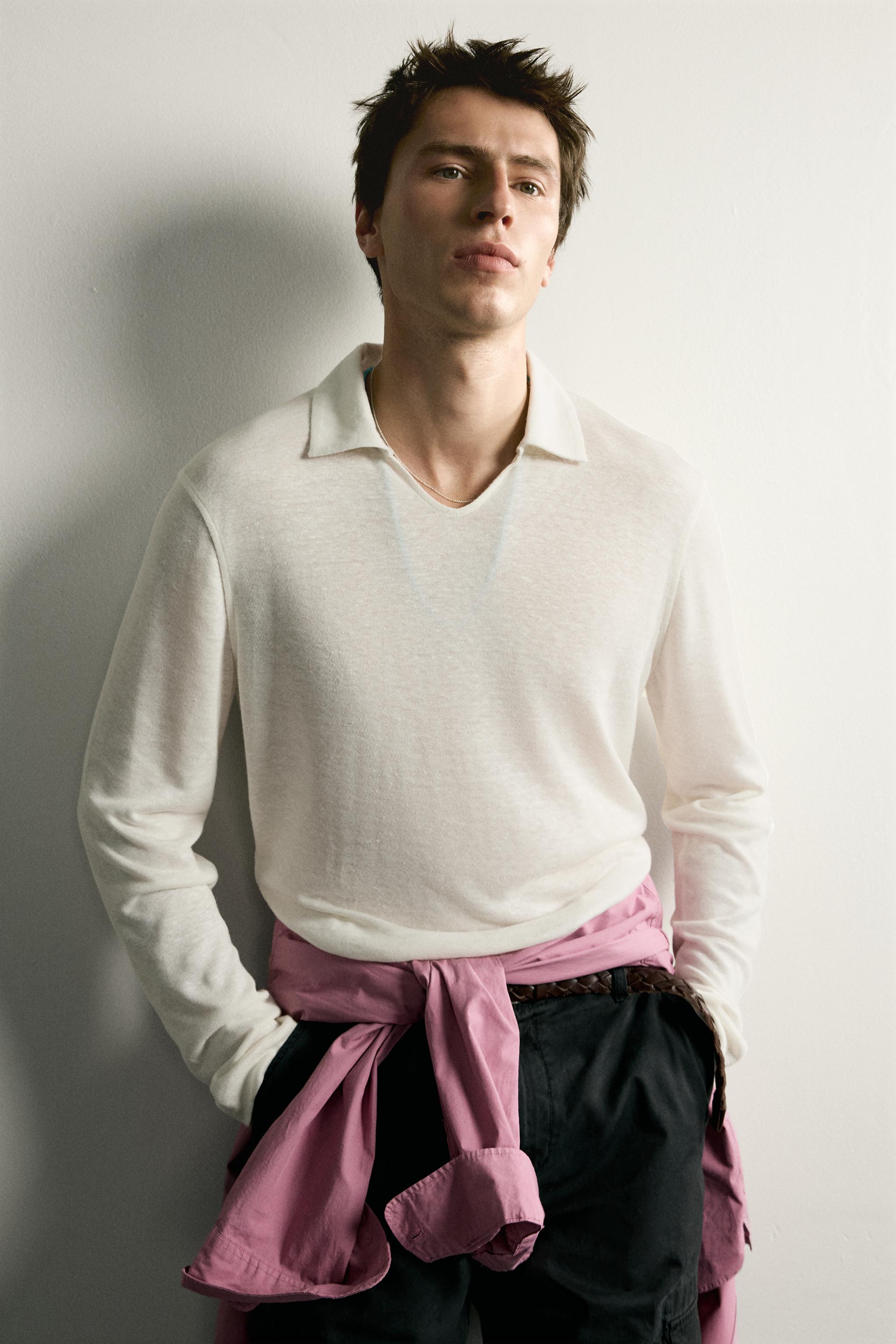 HEMP-VISCOSE BLEND REGULAR FIT POLO